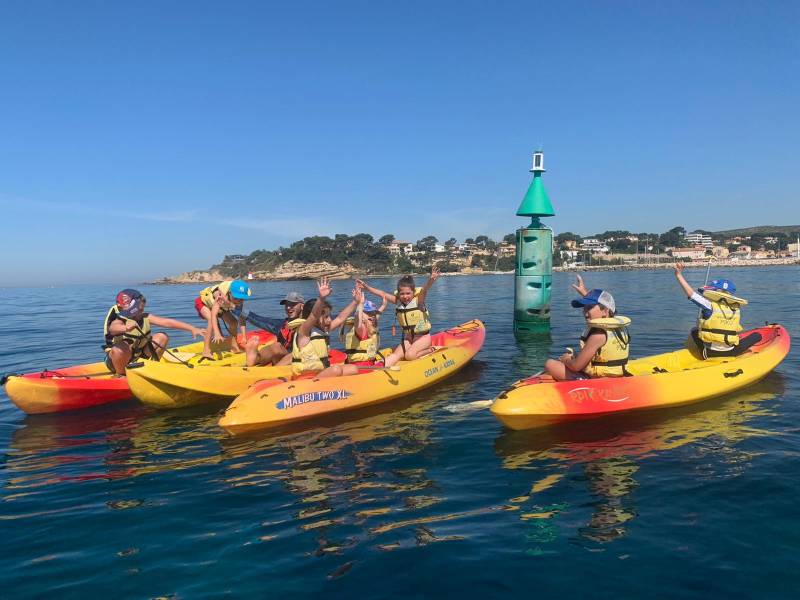 Kayak pour jeune public sur la Côte Bleue