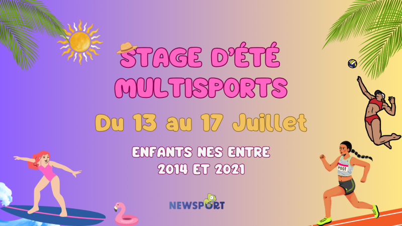 Affiche stage multisports S2 été 2026