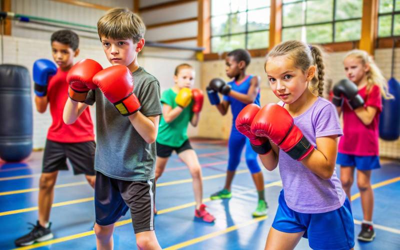 Initiation boxe enfant