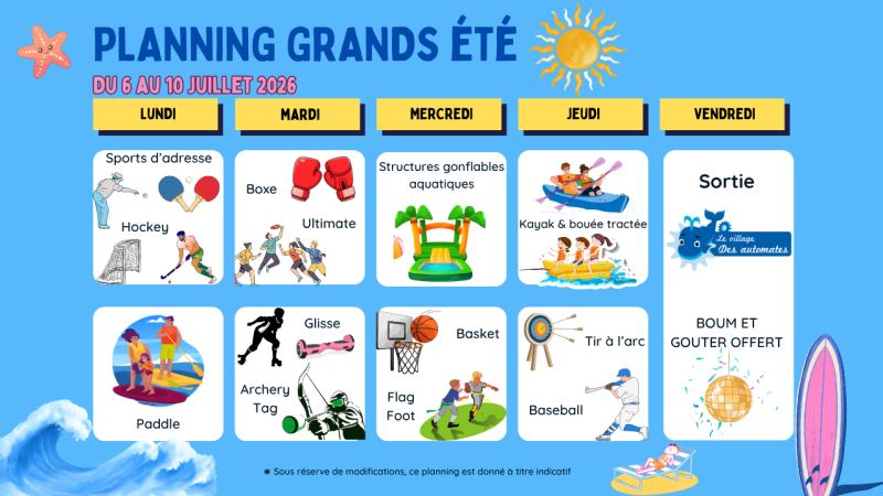 Planning grands s1 été 2026