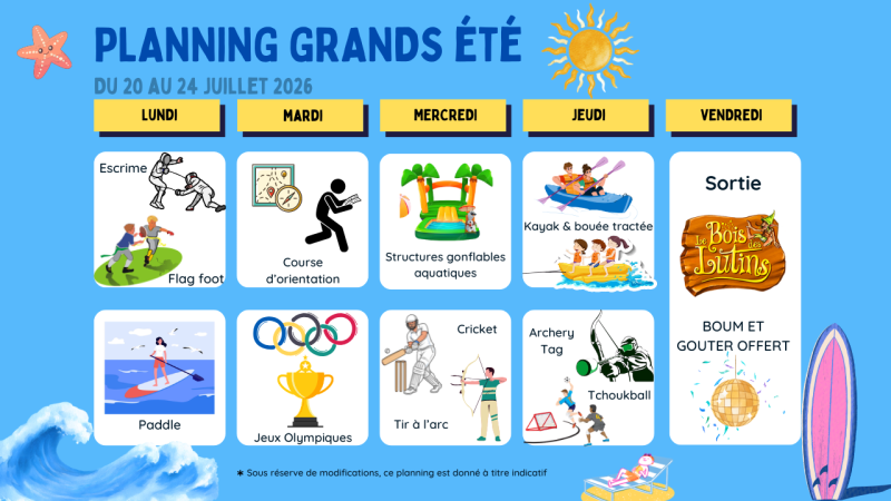 PLANNING GRANDS S3 été 2026