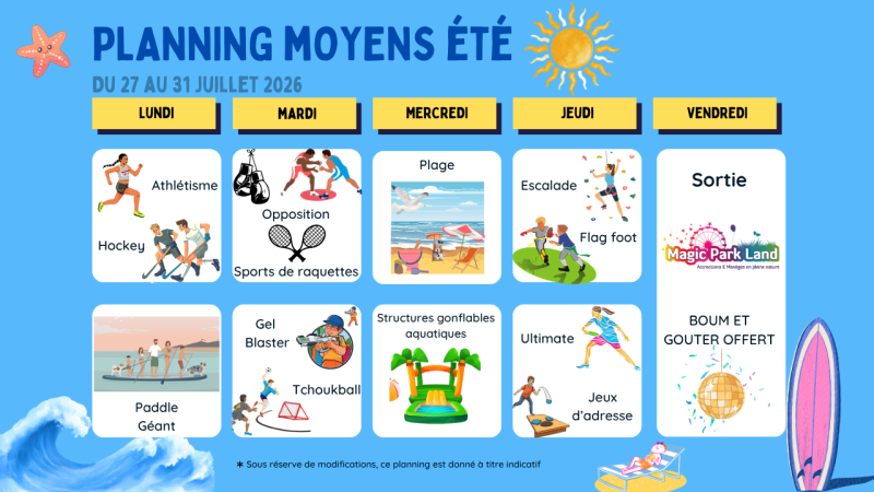PLANNING MOYENS S4 été 2026