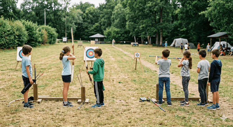 Initiation tir à l'arc et sarbacane pour enfants proche de Martigues
