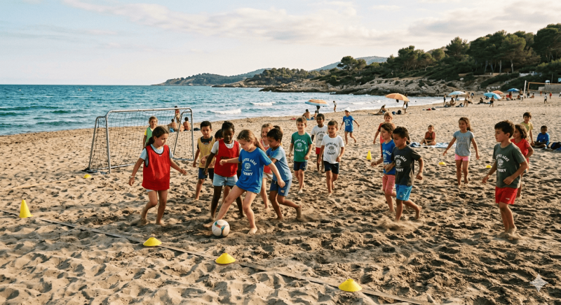 Beach soccer proche de Marseille pour enfants 
