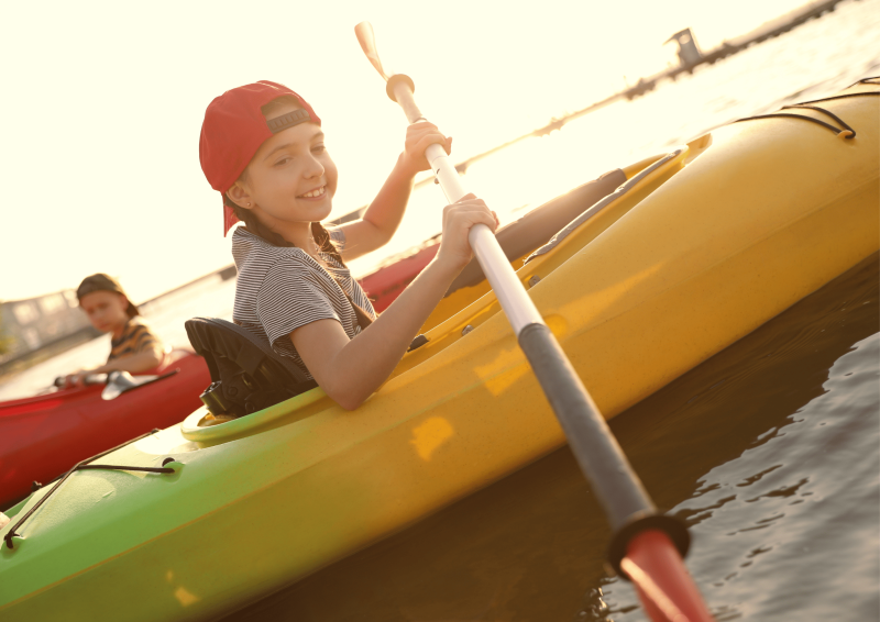 Kayak enfants CP sur la Côte bleue