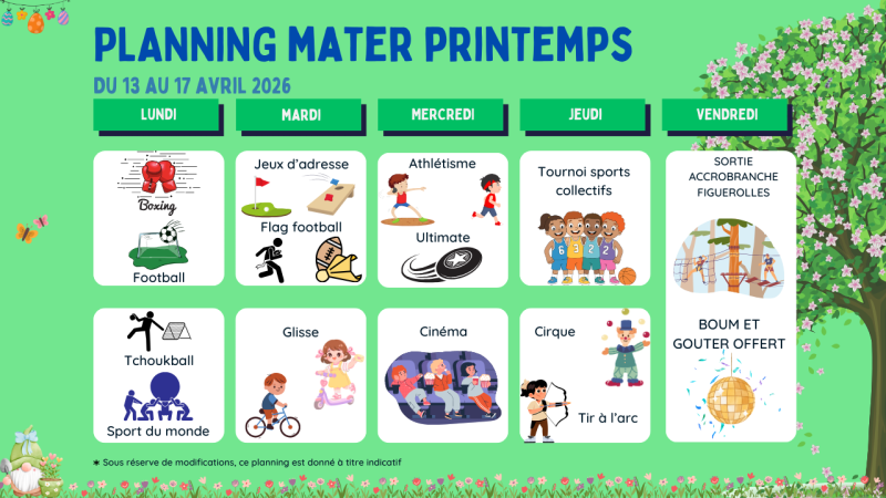 Planning stage multisport pour enfants nés entre 2020 et 2021 proche de Marseille