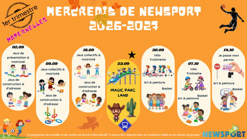 Activités sportives maternelles à carry le rouet