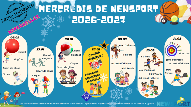 Sport et loisir pour maternelles à carry le rouet