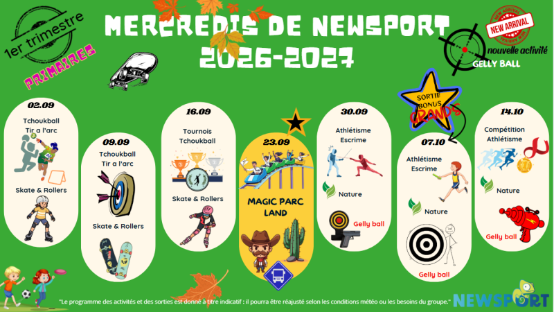 Activités sportives primaires à carry le rouet 