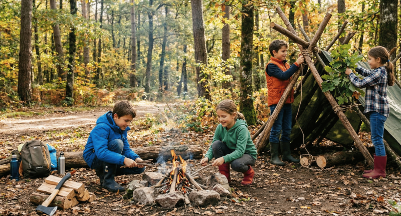 Activités de survie pour enfants de 4 à 12ans 